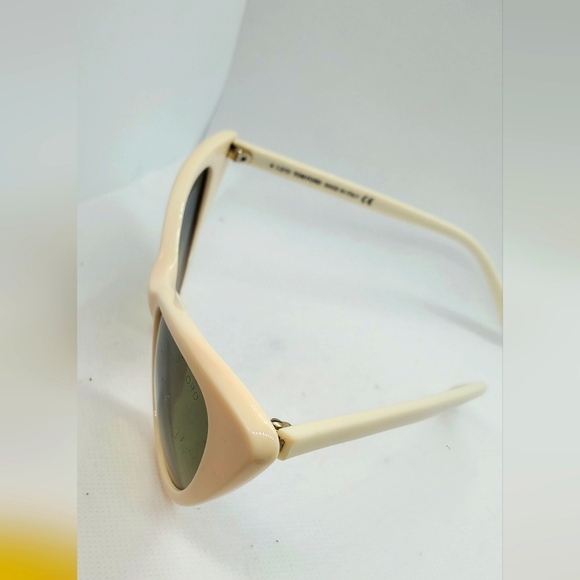 TOM FORD cat eye sunglasses- ivory frame/green lens main image 6